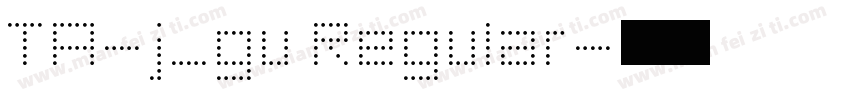 TA-j_gu Regular字体转换